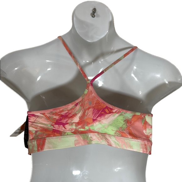 Ideology Pink Shock Tie Dye Low Impact Sports Bra SKU 0034 - Picture 4 of 12
